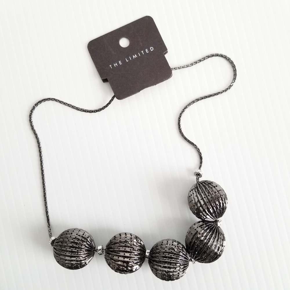 The Limited Necklace Glitter Disco Ball - NWT